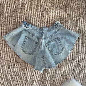 Light Blue Denim Women's Skorts
